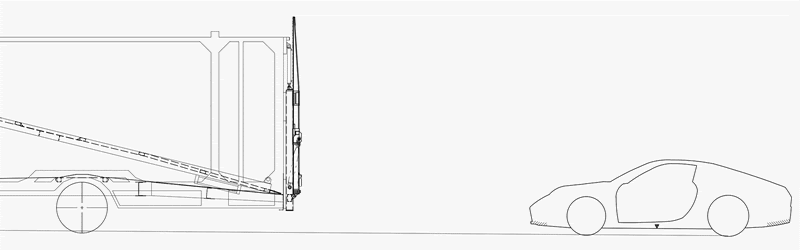 最後部メンバー昇降（ローダウン仕様）の画像