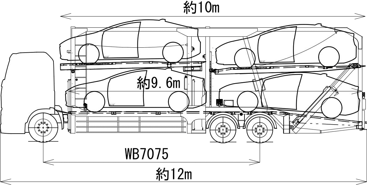 大型ショートキャブベース４台積の画像1